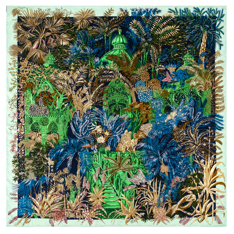 Silk Scarf Square - دليل اليد توالت حك وشاح حريري