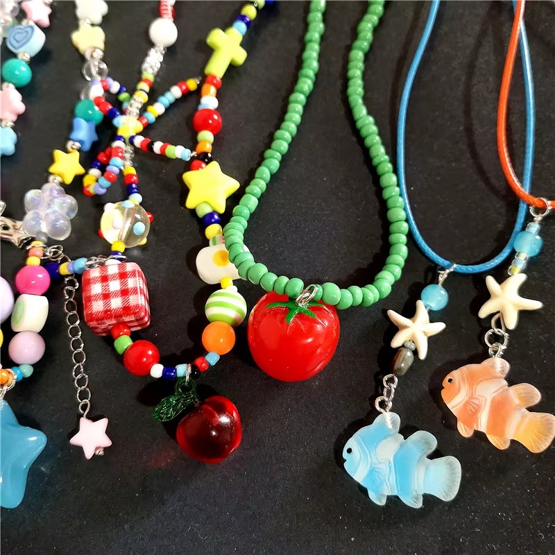 لطيف الصيف Y2K القلب الفاكهة ا - مراجعة Women'S Emo Accessories وسعره