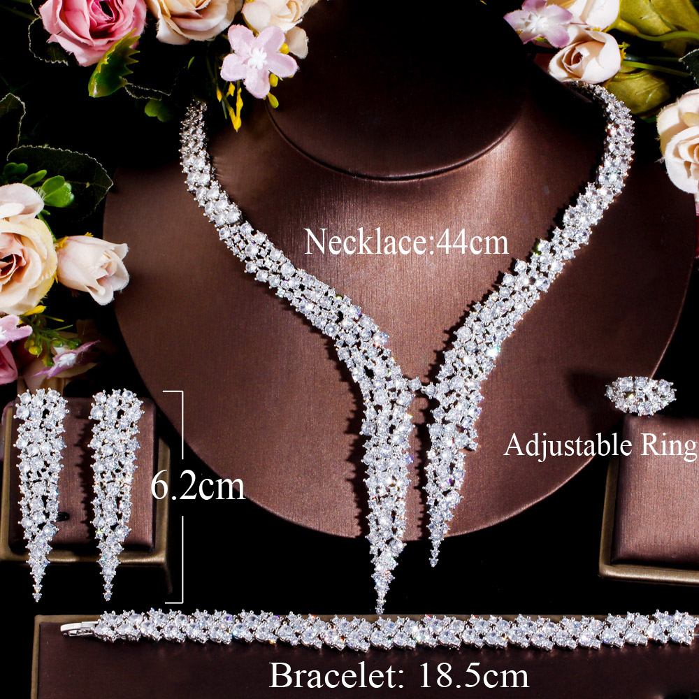 CWWZircons 4 قطعة كامل مايكرو  - مراجعة Women Accessories Dubai وسعره